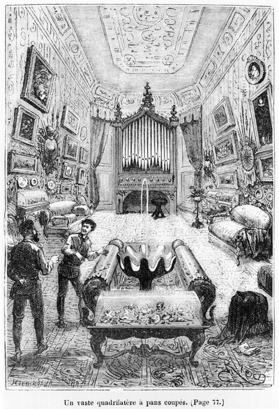 Interior of the Nautilus, illustration from 